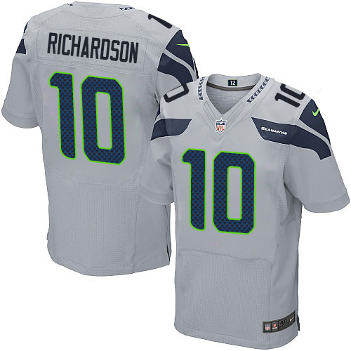 Men's Elite Paul Richardson Nike Jersey Grey Alternate - #10 NFL Seattle Seahawks